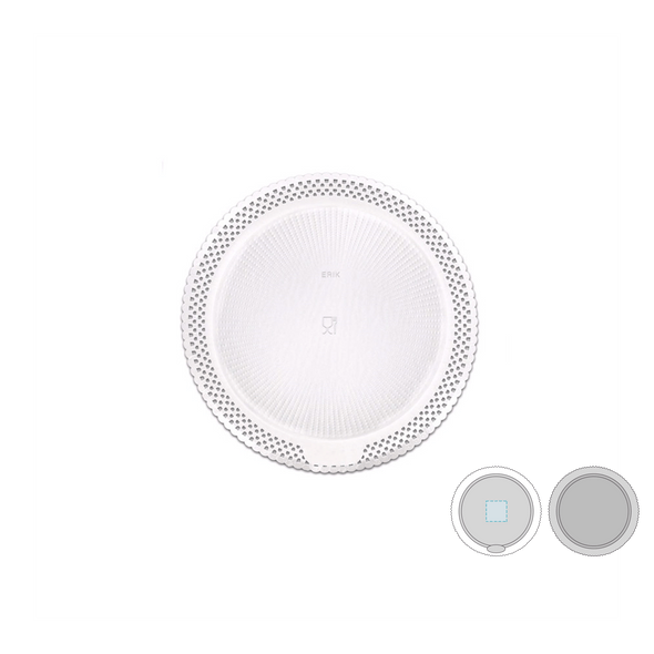 Round Plate Naperon "Erik" White Card